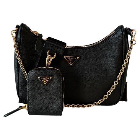 prada re edition tessuto saffiano crossbody nero bag|prada saffiano bag.